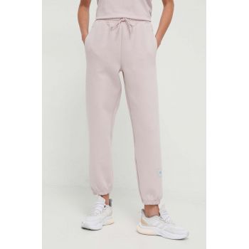 adidas by Stella McCartney pantaloni de trening culoarea roz, uni IU0862