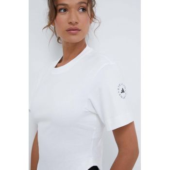 adidas by Stella McCartney tricou femei, culoarea bej IT8271