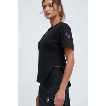 adidas by Stella McCartney tricou femei, culoarea negru IN3656