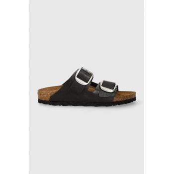 Birkenstock papuci Arizona Big Buckle femei, culoarea negru, 1027413