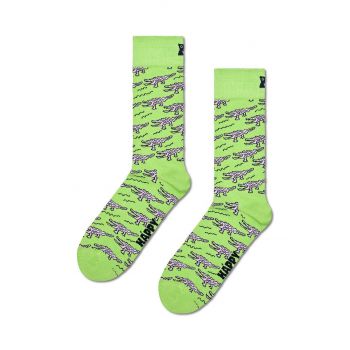 Happy Socks sosete Crocodile culoarea verde