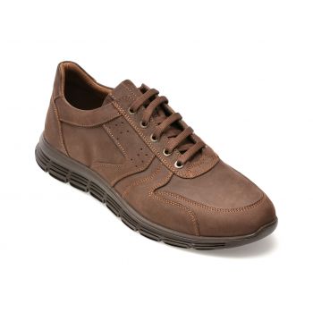 Pantofi casual OTTER maro, TUR46, din piele naturala