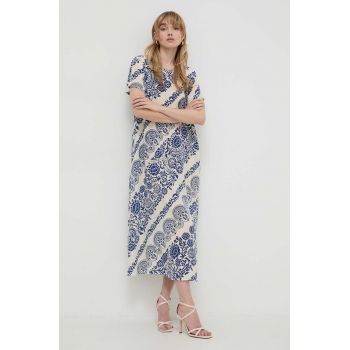 Weekend Max Mara rochie de mătase midi, drept 2415220000000