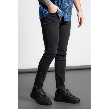 Blugi skinny cu talie medie