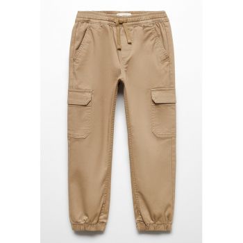 Pantaloni cargo cu model uni