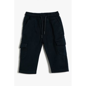 Pantaloni cargo cu snur