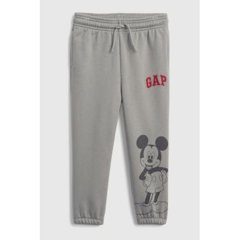 Pantaloni de trening cu imprimeu cu Mickey Mouse