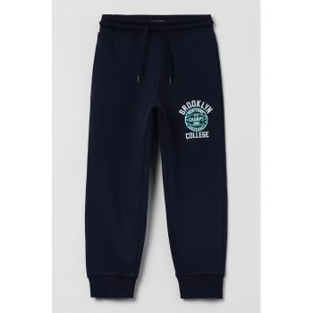 Pantaloni de trening din bumbac cu snur