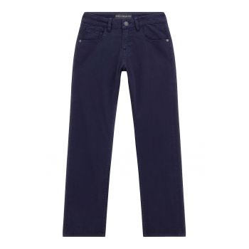 GUESS - Pantaloni din amestec de bumbac cu model cu 5 buzunare