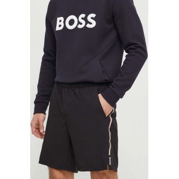 BOSS Green pantaloni scurți x Matteo Berrettini bărbați, culoarea negru 50500641