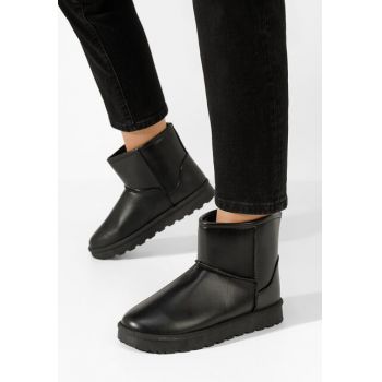 Cizme tip ugg Fesia negre