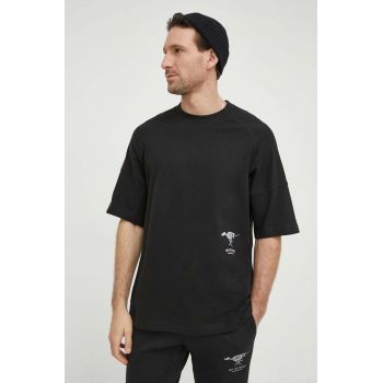 G-Star Raw tricou din bumbac barbati, culoarea negru, cu imprimeu