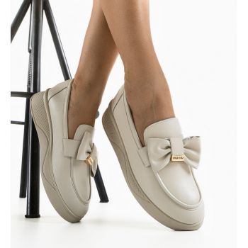 Pantofi casual dama Kejona Bej