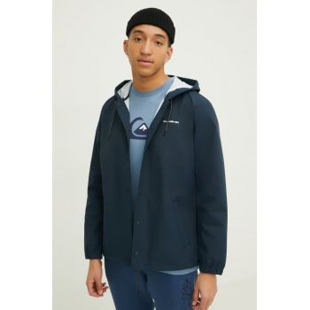 Quiksilver geaca barbati, culoarea albastru marin, de tranzitie