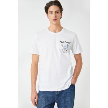 Tricou de bumbac cu imprimeu grafic