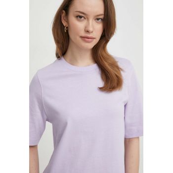 United Colors of Benetton tricou din bumbac femei, culoarea violet