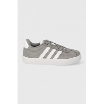 adidas sneakers pentru copii VL COURT 3.0 K culoarea gri