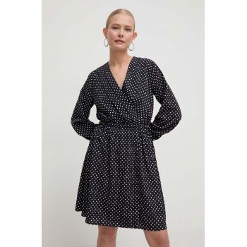 Marella rochie culoarea negru, mini, evazați 2413220000000