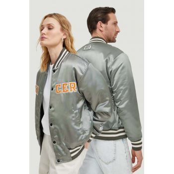 The Mercer Brand geaca bomber culoarea verde, de iarna