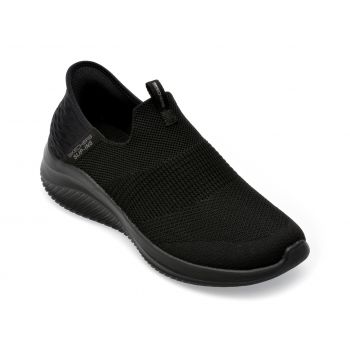 Pantofi sport SKECHERS negri, ULTRA FLEX 3.0, din material textil