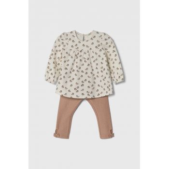 United Colors of Benetton compleu bebe culoarea bej