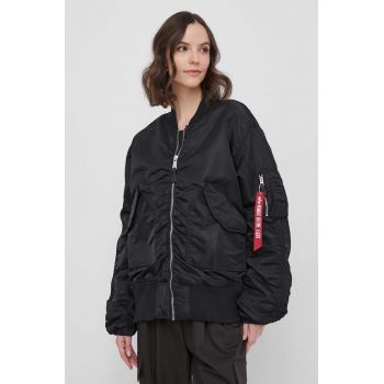 Alpha Industries geaca bomber CWU MA-1 Bomber NC Wmn femei, culoarea negru, de tranzitie