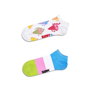 Happy Socks sosete Ice Cream & Stripe Low 2-pack