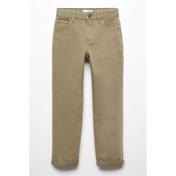 Pantaloni cu 5 buzunare si model uni