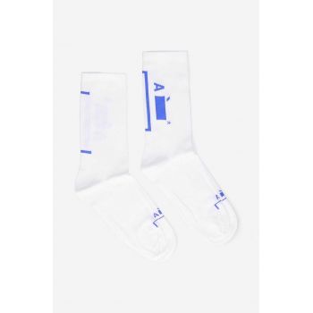 A-COLD-WALL* șosete Barcket Sock culoarea alb ACWMSK027-WHITE