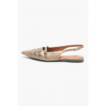 Balerini slingback din piele