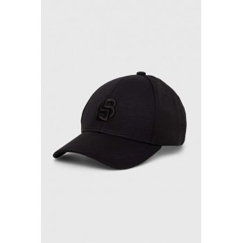BOSS șapcă culoarea negru, cu imprimeu 50514038
