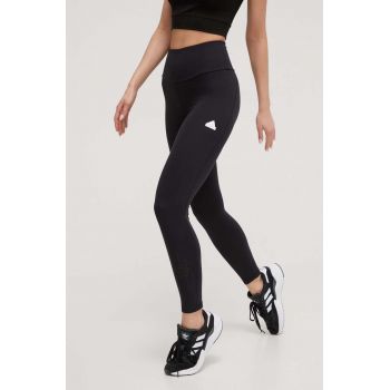 adidas colanți femei, culoarea negru, cu imprimeu IP2268