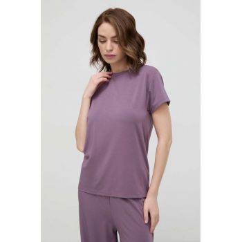 BOSS tricou lounge culoarea violet 50515594