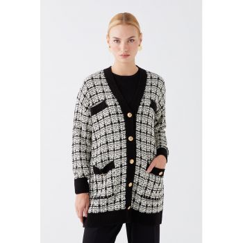 Cardigan cu 4 buzunare