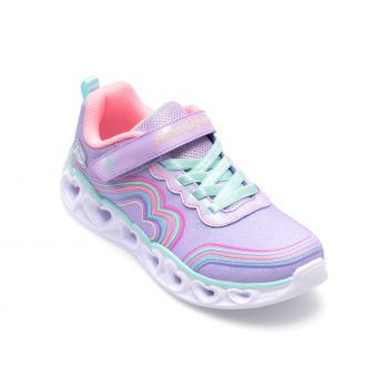 Pantofi sport SKECHERS mov, HEART LIGHTS, din material textil