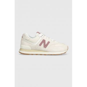 New Balance sneakers 574 culoarea bej, WL574QC2