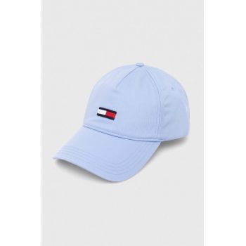 Tommy Jeans șapcă de baseball din bumbac cu imprimeu, AW0AW15842