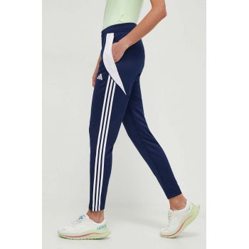 adidas Performance pantaloni de antrenament Tiro 24 culoarea bleumarin, cu imprimeu  IS1006