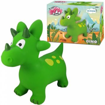 Dinozaur gonflabil de sarit pentru copii Skkippy Buddy verde 50 cm