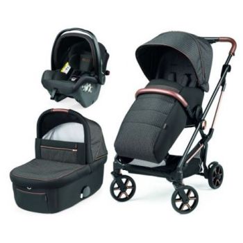 Carucior 3 in 1 Peg Perego Vivace, SLK, 0 - 22 kg, 500, Negru Gri