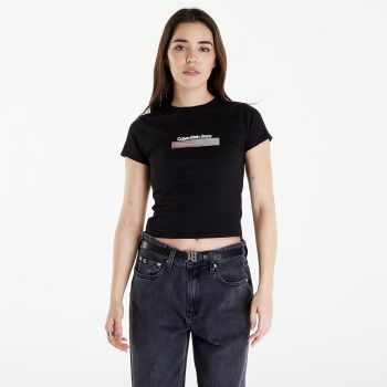 Calvin Klein Jeans Diffused Box Fitted Short Sleeve Tee Black ieftin