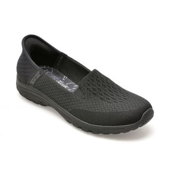 Balerini SKECHERS negri, REGGAE FEST 2.0, din material textil