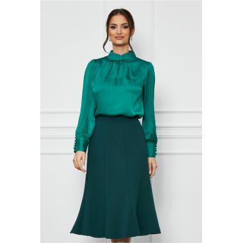 Bluza Isabela verde din voal