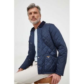 Barbour geaca barbati, culoarea albastru marin, de tranzitie