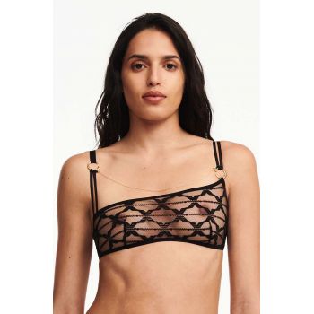 Chantelle X sutien culoarea negru, transparent, modelator