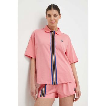 Fila tricou polo femei, culoarea roz