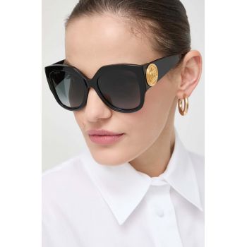 Gucci ochelari de soare femei, culoarea negru