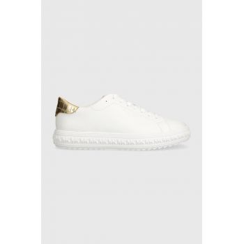 MICHAEL Michael Kors sneakers din piele Grove culoarea alb, 43S3GVFS1L