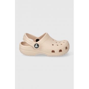 Crocs slapi copii CLASSIC CLOG culoarea roz