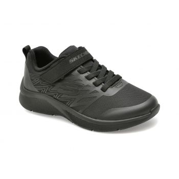 Pantofi sport SKECHERS negri, MICROSPEC, din material textil